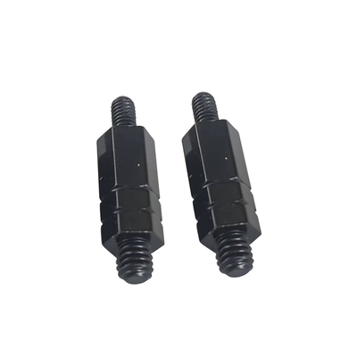 #4-40 Double Ended Threaded Hex Bracket Untuk Sambungan Sasis Cold Forged M3 10mm Electrophoresis Black Hex Stud