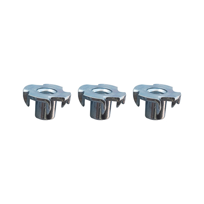 ZP YZ Black / Grey Phosphated Steel T Nuts Dengan 4 Prongs
