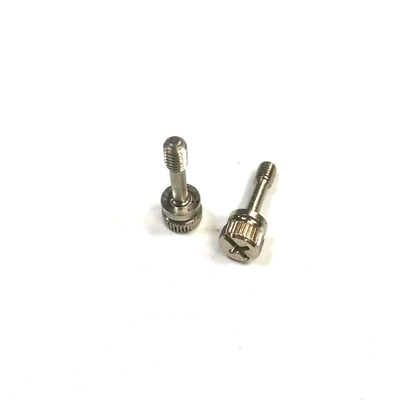 Groove Knurled Custom Captive Screws M4x16 Eleven Shaped Tidak Keluar
