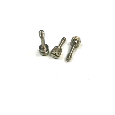 Groove Knurled Custom Captive Screws M4x16 Eleven Shaped Tidak Keluar