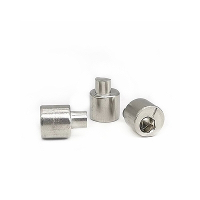9.5mm Diameter Kepala Sekrup Paku Eksentrik Stainless Steel HEX4.0x3.7 Ukuran Segi Enam