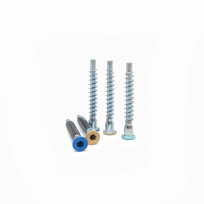 Disesuaikan Hexagonal Cross Cut Furniture Screws Countersunk