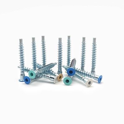 Sekrup Gigi Kayu Heksagonal Pemangkasan Lurus Benang Roller Coaster Countersunk