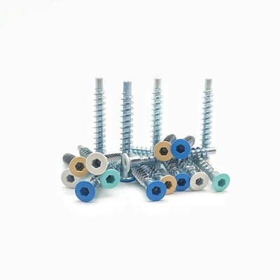 Sekrup Gigi Kayu Heksagonal Pemangkasan Lurus Benang Roller Coaster Countersunk