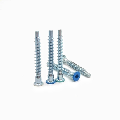 Sekrup Furnitur Perbaikan Lurus - Sekrup Ulir Rol Heksagonal Bagian Dalam Ulir Rol Sadap Kepala Countersunk