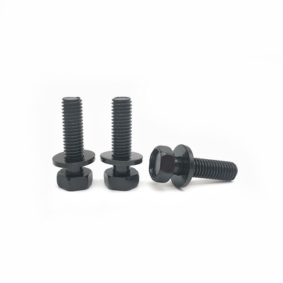 Eksternal Hexagon Head Flat Spring Pad Kombinasi Bolt Screw Kekuatan tinggi