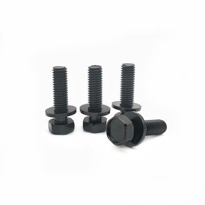 High-Strength Carbon Hexagon Bolt Dengan Flat Pad Dan Steel Hexagon Combination Screw