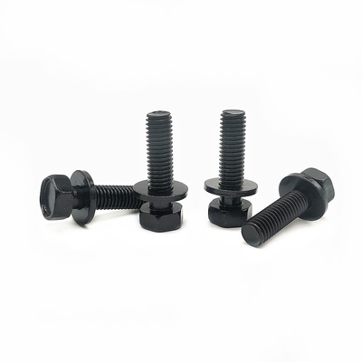 High-Strength Carbon Hexagon Bolt Dengan Flat Pad Dan Steel Hexagon Combination Screw