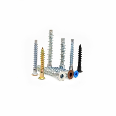 Hexagonal Cross Wire lurus-Trimming Kayu Gigi Sekrup Warna Cat Countersunk Kepala