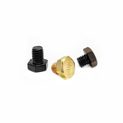 Baja tahan karat Eksternal Hexagon Screw Full Tooth Bolt Dilapisi dengan Dekorasi Seng Berwarna