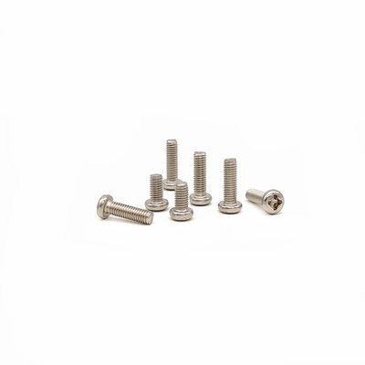 Precision Stainless Pan Head Screws Screws Mekanis Mesin Grooving silang