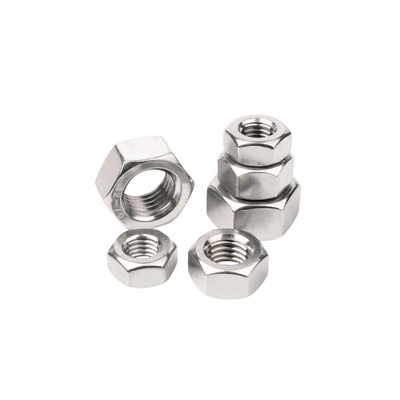 304 Baja tahan karat Eksternal Hexagon Nut Metal Lock Nut M14 M16 Kekerasan Tinggi