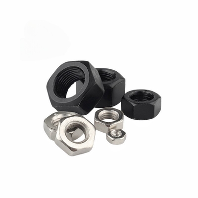 304 Baja tahan karat Eksternal Hexagon Nut Metal Lock Nut M14 M16 Kekerasan Tinggi