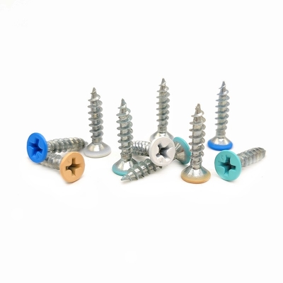 DIN Stainless Steel Self Tapping Screws Countersunk Hexagonal Cross Mountain Wire Untuk Pencahayaan