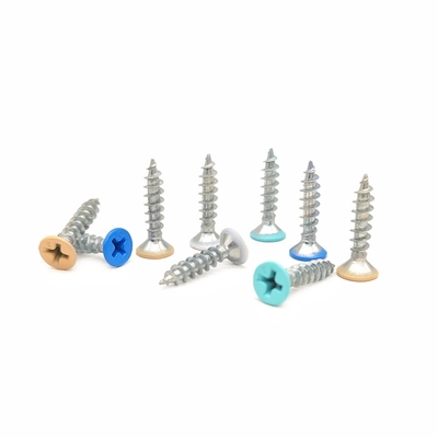 Custom Flat Head Countersunk Cross Tapping Screws Dicat Warna