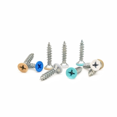 Custom Flat Head Countersunk Cross Tapping Screws Dicat Warna