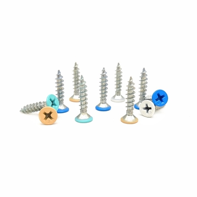 M20 stainless steel cross paint Self Tapping Screws Kepala datar