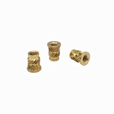 Pabrik Grosir Custom Brass Knurled Nut Through-Hole Knurled Nut Tembaga Masuk Tembaga Bunga Ibu