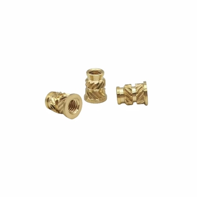 Pabrik Grosir Custom Brass Knurled Nut Through-Hole Knurled Nut Tembaga Masuk Tembaga Bunga Ibu