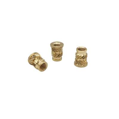 Pabrik Grosir Custom Brass Knurled Nut Through-Hole Knurled Nut Tembaga Masuk Tembaga Bunga Ibu