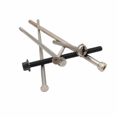Custom-made Inner Plum Blossom Extended Bolt Long Screw Untuk Motor Long Screw Dengan Hexagon Luar Di Permukaan Flange