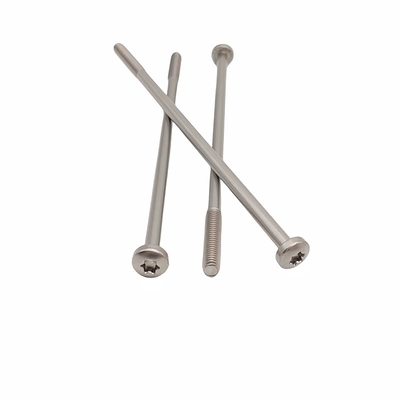 Pan kepala sekrup Bagian Threaded stainless steel bahan berbentuk bunga alur T30 T25 T20 T15 panjang kepala disesuaikan