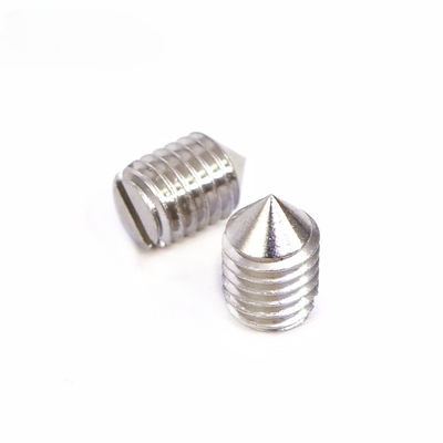 Satu Kata 304 Slotted Tip Mesin Meter Headless Sekrup Jacking Sekrup