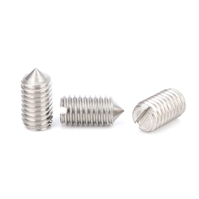 Satu Kata 304 Slotted Tip Mesin Meter Headless Sekrup Jacking Sekrup