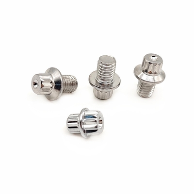 Chrome Plated Dekoratif Stainless Steel Keamanan Sekrup Aluminium Alloy Pedal Kuku