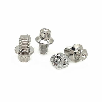 Chrome Plated Dekoratif Stainless Steel Keamanan Sekrup Aluminium Alloy Pedal Kuku