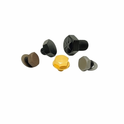 10.9 Kelas Cat Hitam Cerah Hexagon Bolt Baja Karbon Hexagon Sekrup