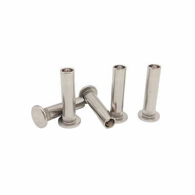 Saline Resistant Stainless Steel Flat Head Semi Hollow Rivets Stainless Steel Serrated Rivets Tekanan Rivet