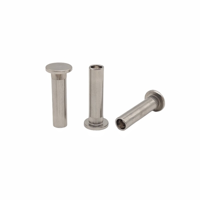 Saline Resistant Stainless Steel Flat Head Semi Hollow Rivets Stainless Steel Serrated Rivets Tekanan Rivet