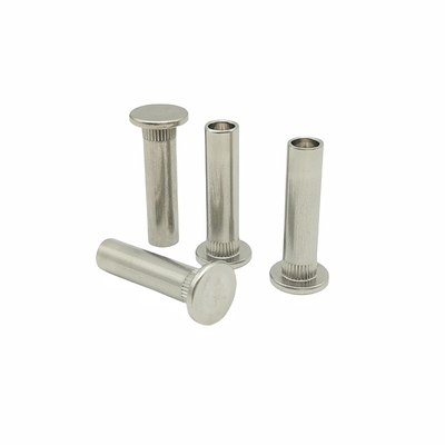 Saline Resistant Stainless Steel Flat Head Semi Hollow Rivets Stainless Steel Serrated Rivets Tekanan Rivet