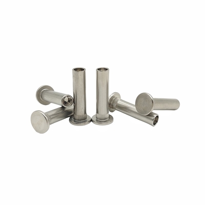 Crown Mark Processing Customized Stainless Steel Flower-toothed Rivet Semi-hollow Rivet Bagian berbentuk khusus Non-standar