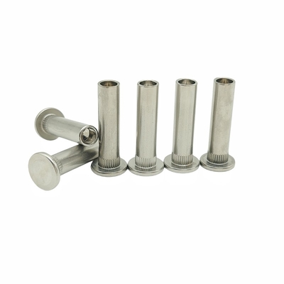 Crown Mark Processing Customized Stainless Steel Flower-toothed Rivet Semi-hollow Rivet Bagian berbentuk khusus Non-standar
