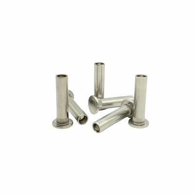 Bagian-bagian berbentuk khusus yang disesuaikan dengan kepala datar Semi-Hollow Rivet Stainless Steel Hollow Rivet Non-Standard