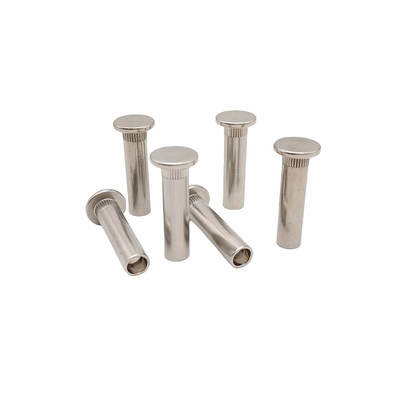 Bagian-bagian berbentuk khusus yang disesuaikan dengan kepala datar Semi-Hollow Rivet Stainless Steel Hollow Rivet Non-Standard