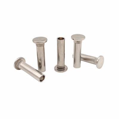 Pabrik Grosir Custom Flat-Head Semi-Hollow Rivet Non-Riveted Steel Serrated Rivet Non-Standard Screw