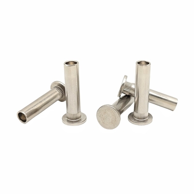 Pabrik Grosir Custom Flat-Head Semi-Hollow Rivet Non-Riveted Steel Serrated Rivet Non-Standard Screw