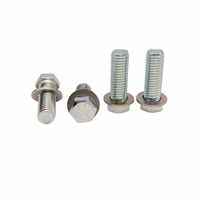 Custom-made Dacromet Hitam Hexagon Bolt dilapisi dengan ramah lingkungan berwarna-warni Seng Full-Threaded Hexagon Head Screw.