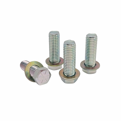 Custom-made Dacromet Hitam Hexagon Bolt dilapisi dengan ramah lingkungan berwarna-warni Seng Full-Threaded Hexagon Head Screw.