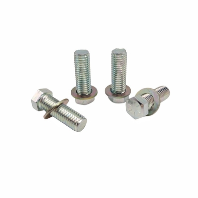 Grosir Perlindungan Lingkungan Hitam Seng Eksternal Hexagon Bolt Warna Zinc Full Thread Hexagon Head Screw