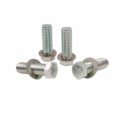 Grosir Perlindungan Lingkungan Hitam Seng Eksternal Hexagon Bolt Warna Zinc Full Thread Hexagon Head Screw