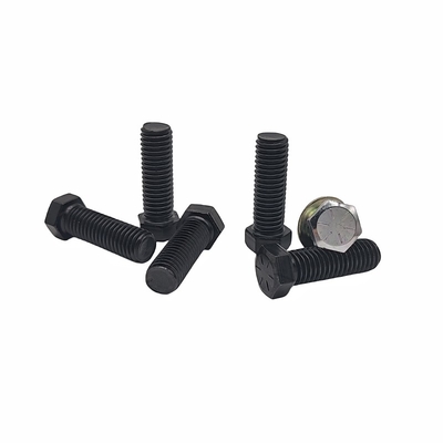Pengolahan Custom-made Lingkungan-Friendly berwarna seng Eksternal Hexagon Bolt Galvanized Full-Threaded Hexagon Head Screws