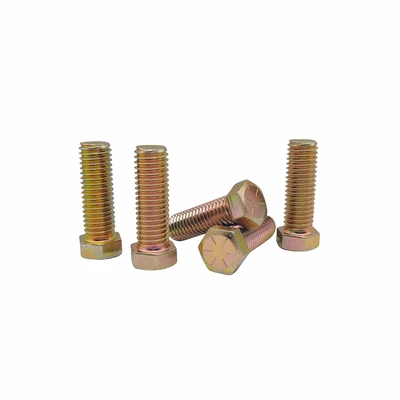 Pabrik Grosir Perlindungan Lingkungan Warna Seng Hexagon Bolt Elektroforesis Hitam Hexagon Full Tooth Screw.