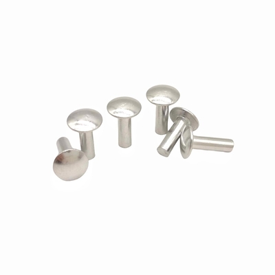Pabrik Grosir Custom Besar flat Head Solid Rivet Semi-Round Head Solid Aluminium Rivet Bagian berbentuk non-standar.