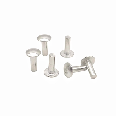 Pabrik Grosir Custom Besar flat Head Solid Rivet Semi-Round Head Solid Aluminium Rivet Bagian berbentuk non-standar.
