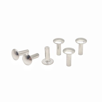 Pabrik Grosir Custom Besar flat Head Solid Rivet Semi-Round Head Solid Aluminium Rivet Bagian berbentuk non-standar.