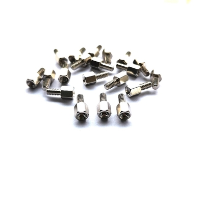 10.8mm Polished Hex #4-40 Kepala Baja Standoff Screws Baja tahan karat Hexagonal Single Standoff Screw